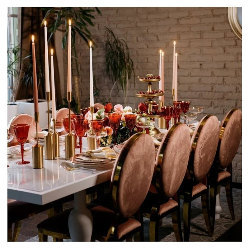 Стул Вашингтон Золото, велюр пыльная роза