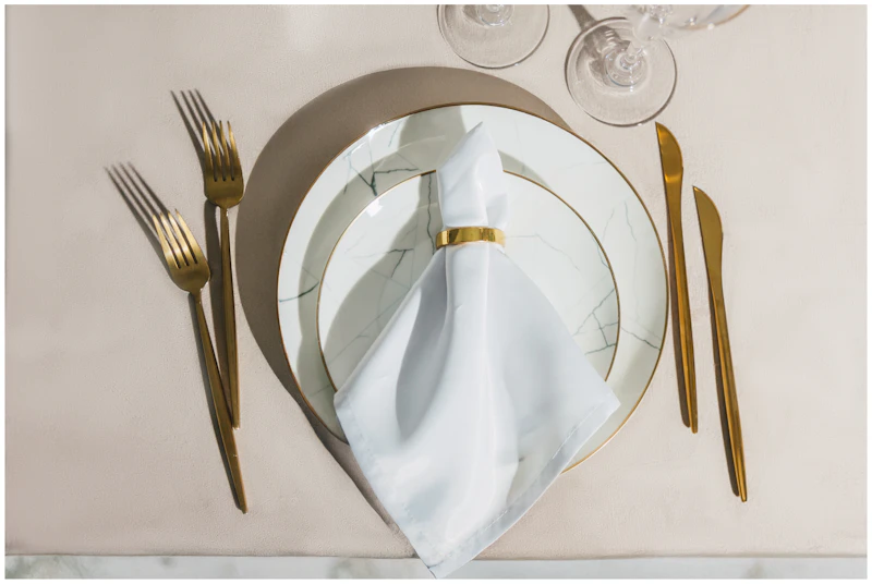 Салфетка Сатин Премиум, белая