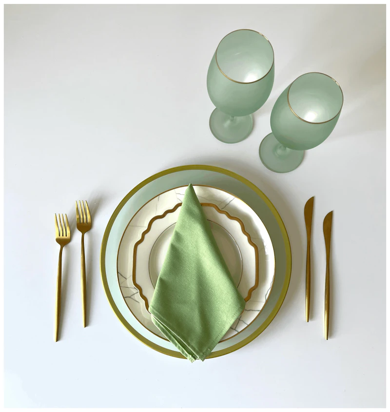 Тарелка порционная Анна С, 23 см диаметр