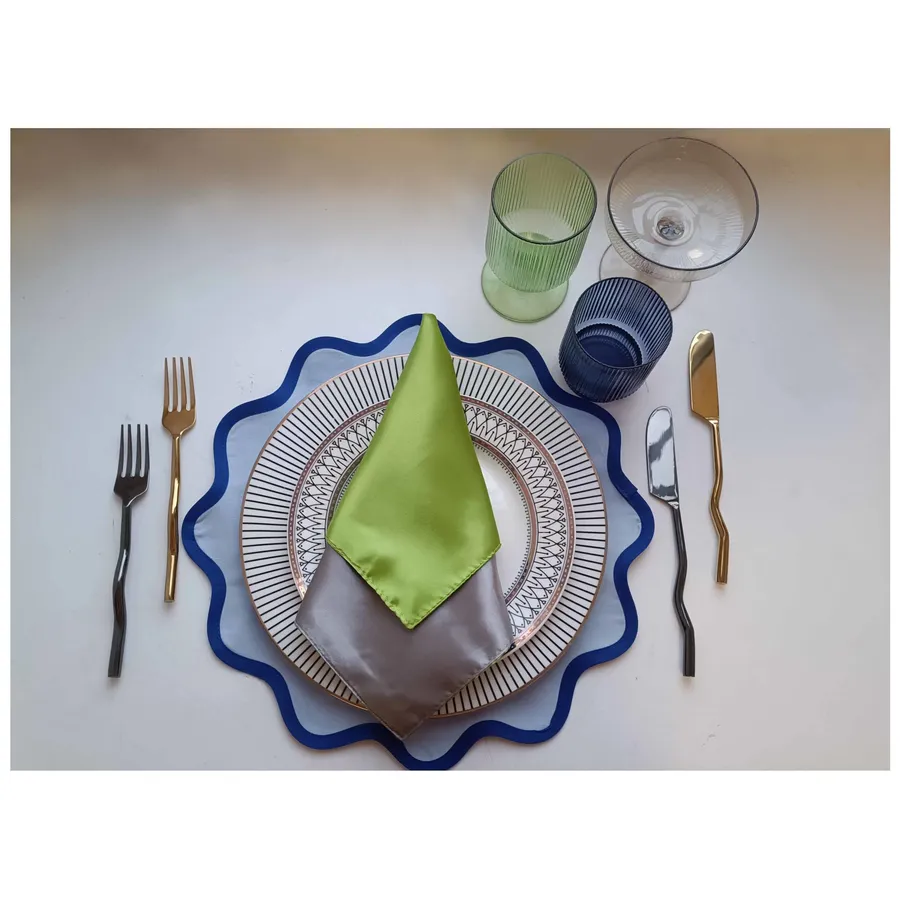 Салфетка двухсторонняя Кручу-верчу, Чертовски прекрасная!, салатово-серая - Фото миниатюра 5