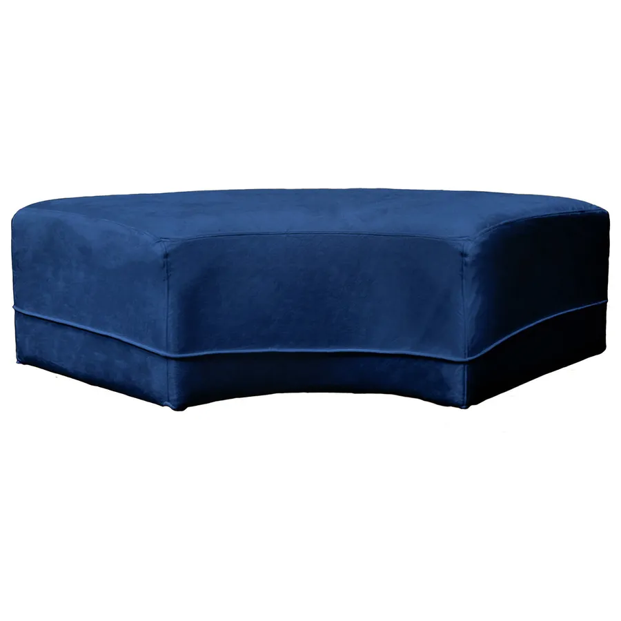 Пуф Кручу-верчу Змейка Вогнутый Глубокий синий - Фото миниатюра 1