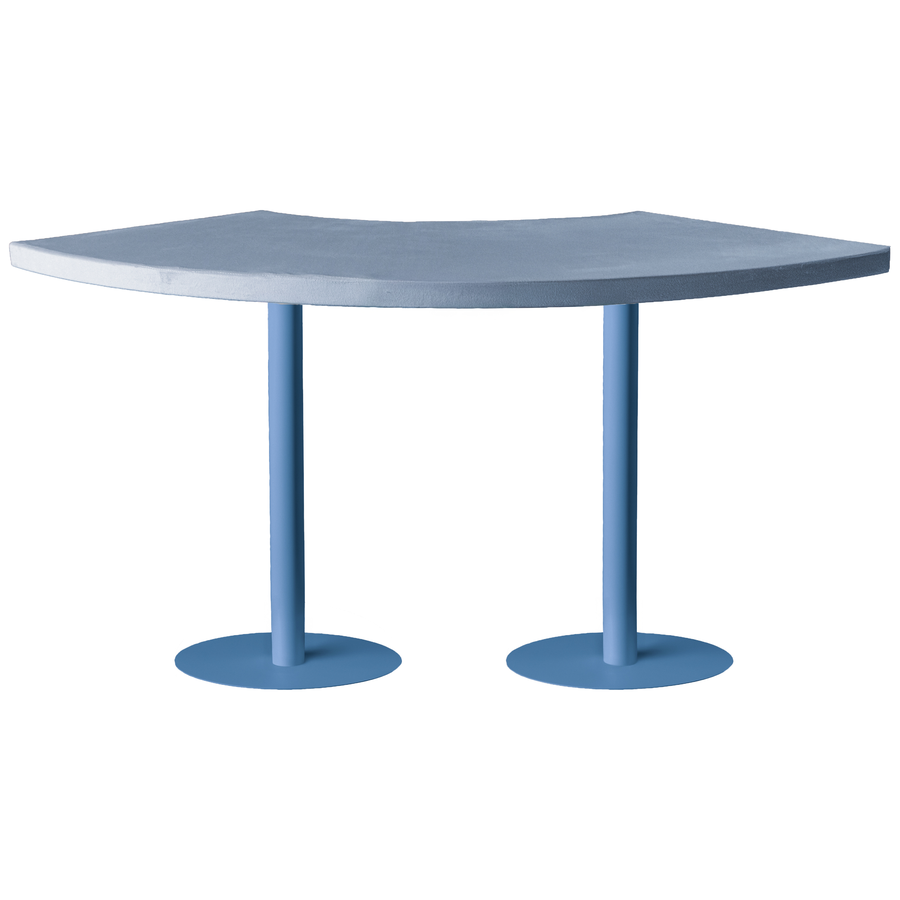 Стол коктейльный Твист Змейка С, Черничный йогурт + серо-голубой (телескопические ноги) - Фото миниатюра 3