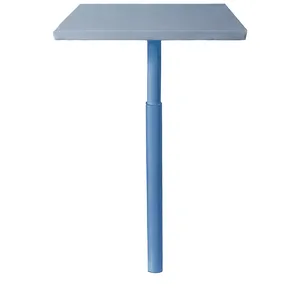 Стол коктейльный Твист Прямоугольный С, Черничный йогурт + серо-голубой (телескопические ноги) - изображение 2