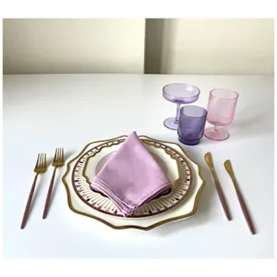 Салфетка из смесового льна, Глициния китайская - изображение 5