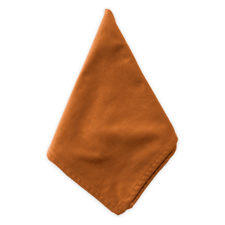 Салфетка велюр, терракотовая - Фото миниатюра 1