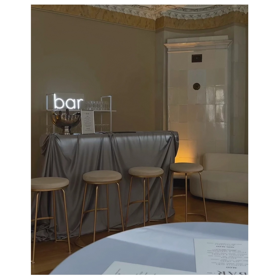 Стул барный Модерн Сэддл Кремовый бисквит (любой оттенок каркаса) - Фото миниатюра 3