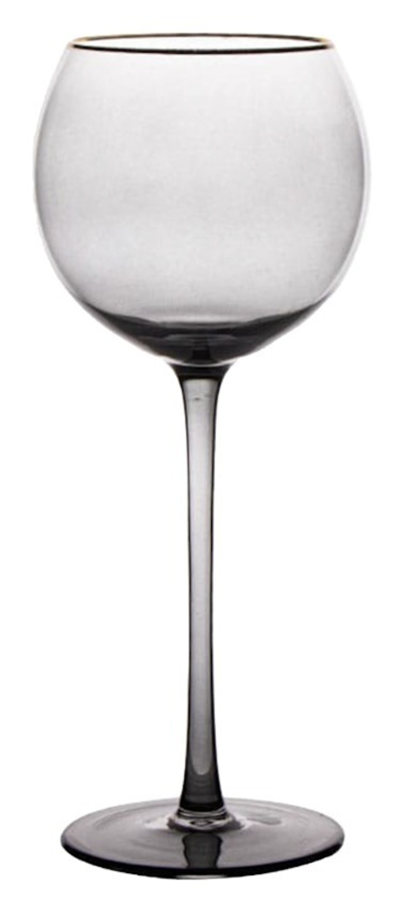 Бокал Сирен С дымчатый с золотой каймой