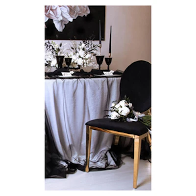 Стул Вашингтон Золото, велюр черный - изображение 6