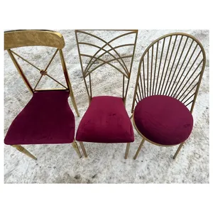 Стул Ле Солей, велюр, бордовый - Фото 2