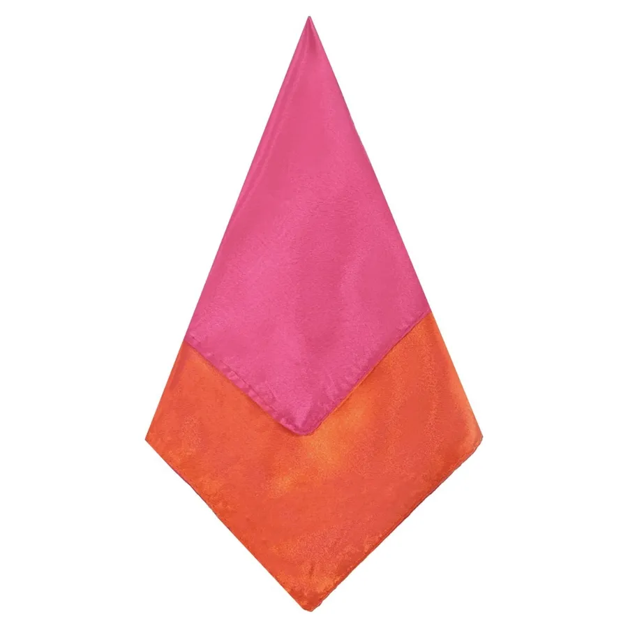 Салфетка двухсторонняя Кручу-верчу, Фифочка, оранжево-фуксиевая - Фото миниатюра 1