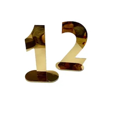 Номерок стола золотой - изображение 2