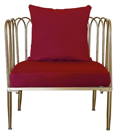 Кресло Сквош Малиново-красный