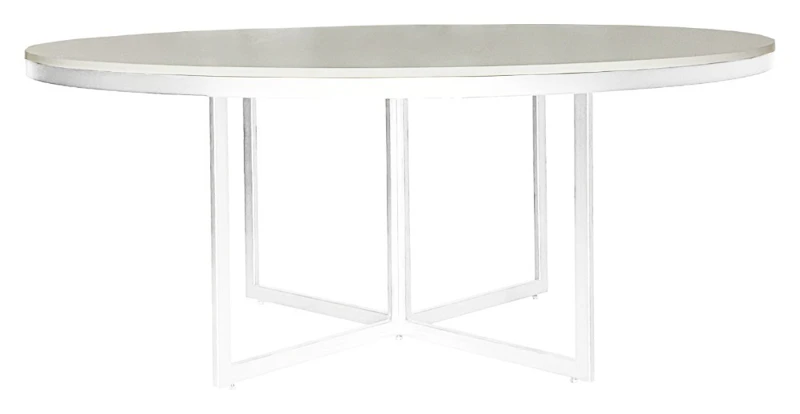 Стол Корнерс круглый, белый + перекрас металла в любой цвет