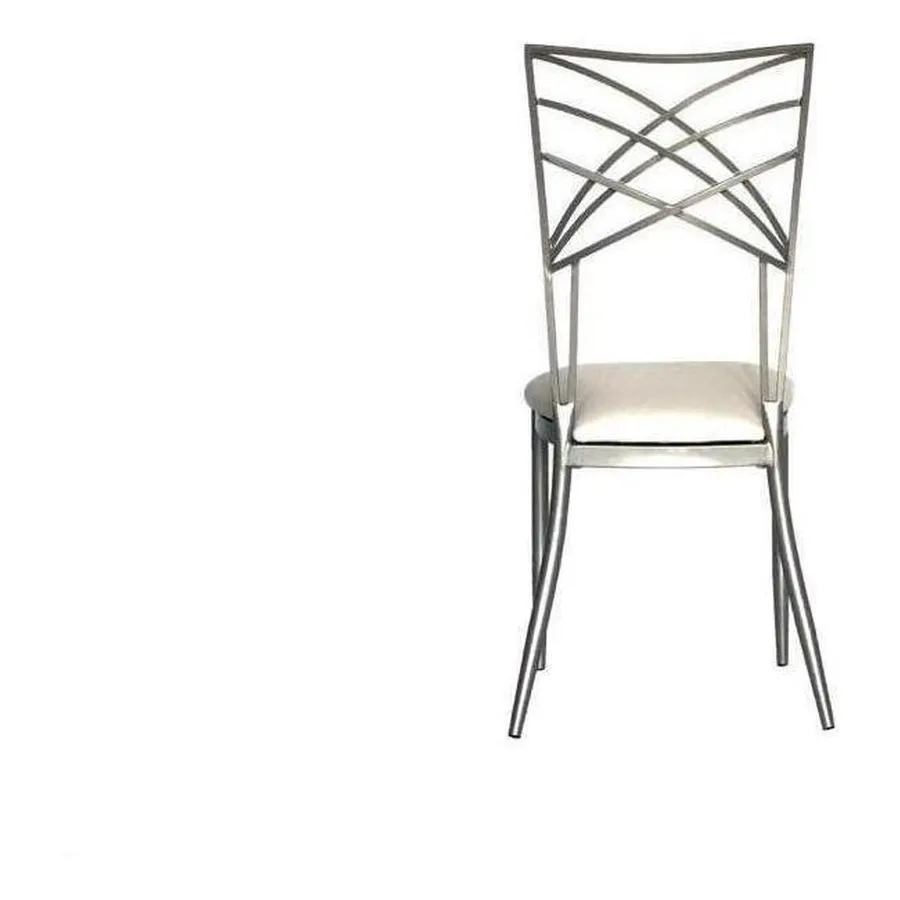 Стул Хамелеон Серебро (эко-кожа), белый, на  липучках - Фото миниатюра 4