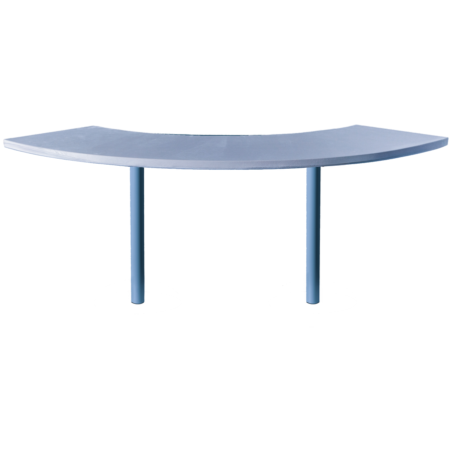 Стол коктейльный Твист Змейка М, Черничный йогурт + серо-голубой (телескопические ноги) - Фото миниатюра 4