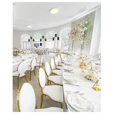 Стул Вашингтон Золото, велюр белый - изображение 3