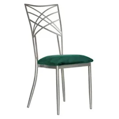 Стул Хамелеон Серебро, велюр изумрудный