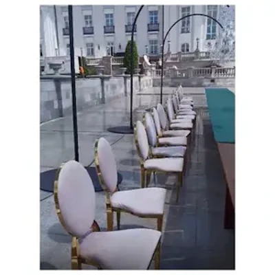 Стул Вашингтон Золото, велюр светло-розовый - изображение 4