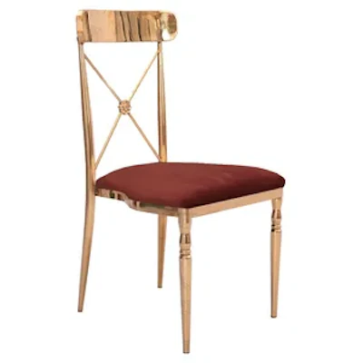 Стул Адлер, велюр, терракотовый