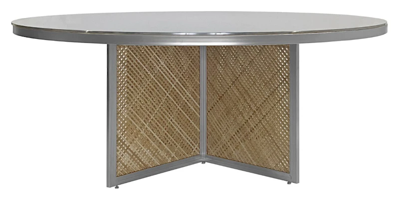 Cтол Корнерс Конфесса круглый, зеркало+перекрас металла в любой цвет