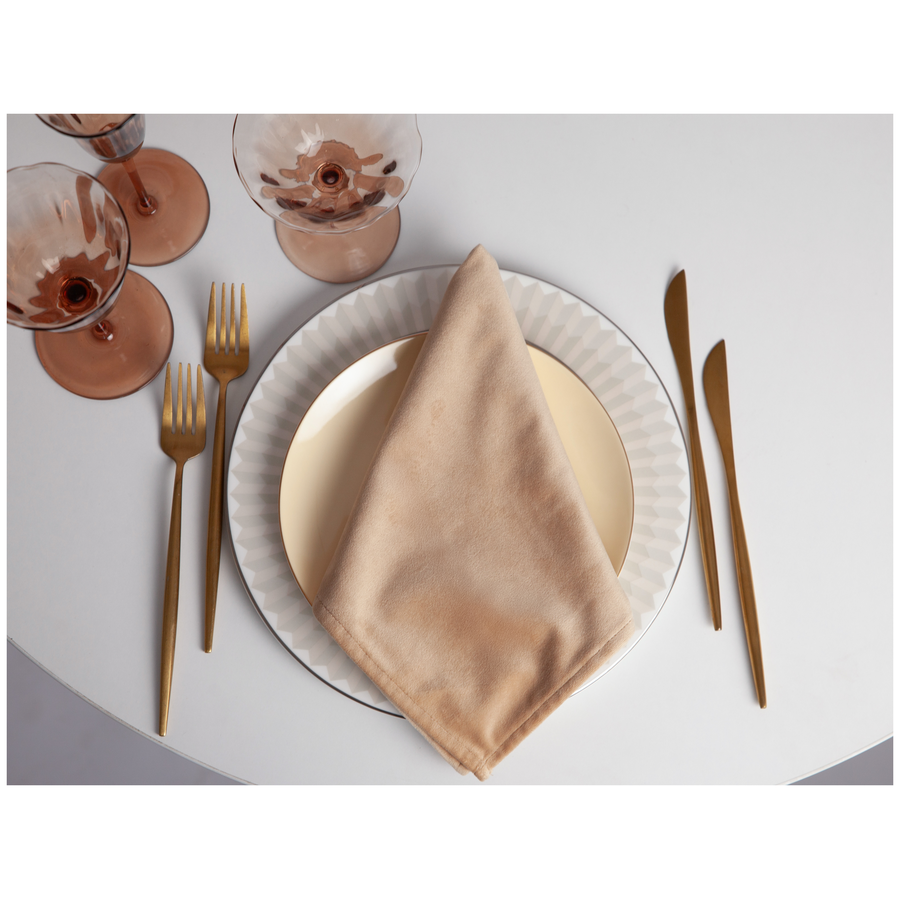 Салфетка велюр, персиковая - Фото миниатюра 2