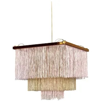 Люстра декоративная, квадратная, без освещения