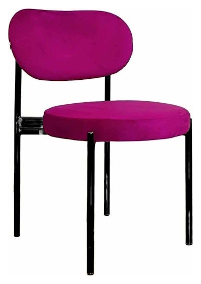 Стул Модерн Черный, Манящая фуксия