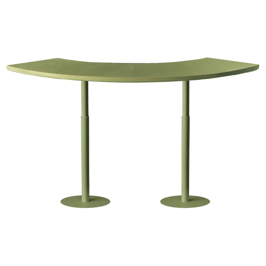 Стол коктейльный Твист Змейка М, Фисташковое пралине + матча (телескопические ноги) - Фото миниатюра 1