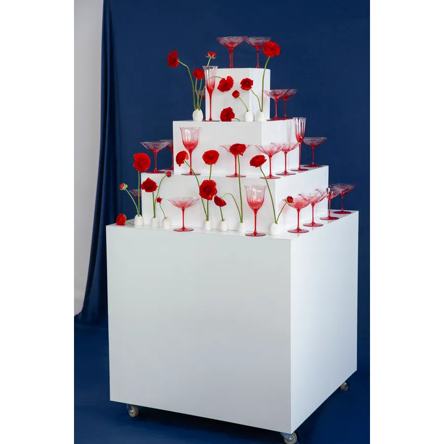 Горка для шампанского Майя Белая - Фото миниатюра 4