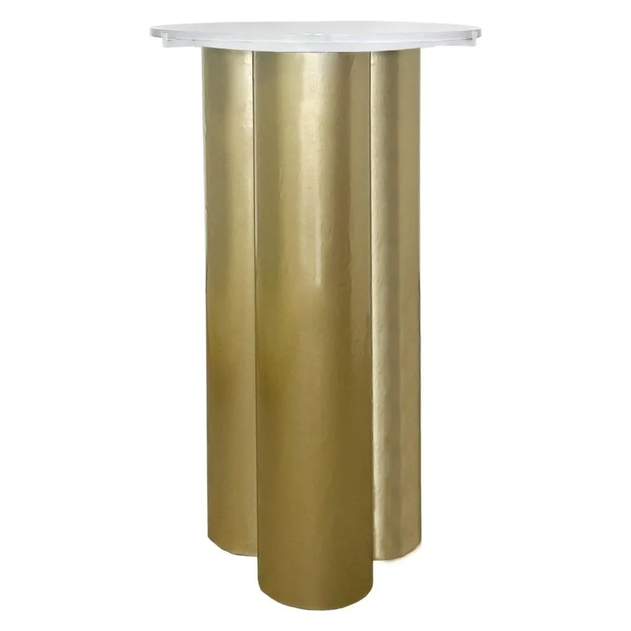 Коктейльный стол бифлекс, золотой - Фото миниатюра 1