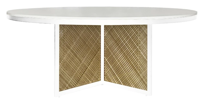 Стол Корнерс Конфесса, круглый белый + перекрас металла в любой цвет