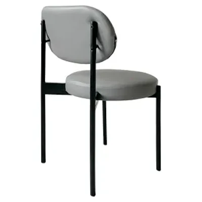 Стул Модерн Черный,  База серый (ЭКО-КОЖА) - изображение 4