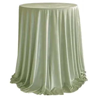 Комплект Стол коктейльный Тавола + скатерть велюр весенняя зелень