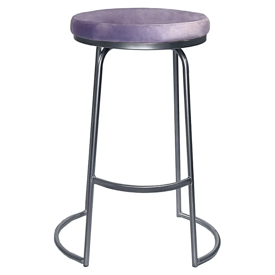 Стул барный Модерн Сэддл Нежная орхидея (любой оттенок каркаса) - Фото миниатюра 2