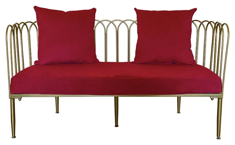 Диван Сквош М, Малиново-красный