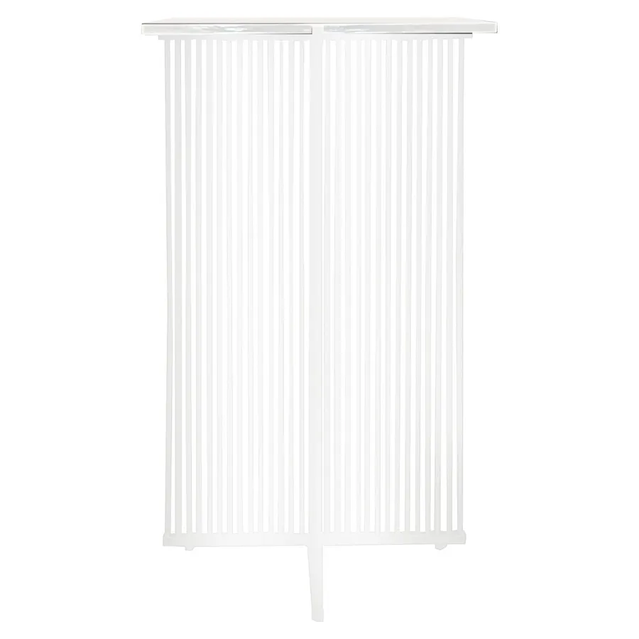 Коктейльный стол Шреддер Белый с квадратной столешницей - Фото миниатюра 2