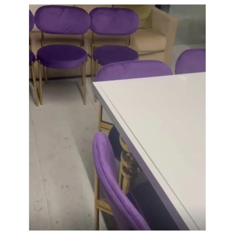 Стул Модерн Золото, Таинственный фиолетовый - Фото миниатюра 2