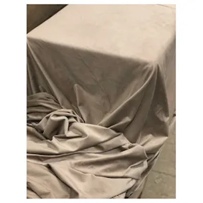 Скатерть велюр, прямоугольная, бежевая - изображение 2