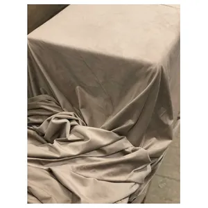 Скатерть велюр, прямоугольная, бежевая (286см на 246см) - Фото 2