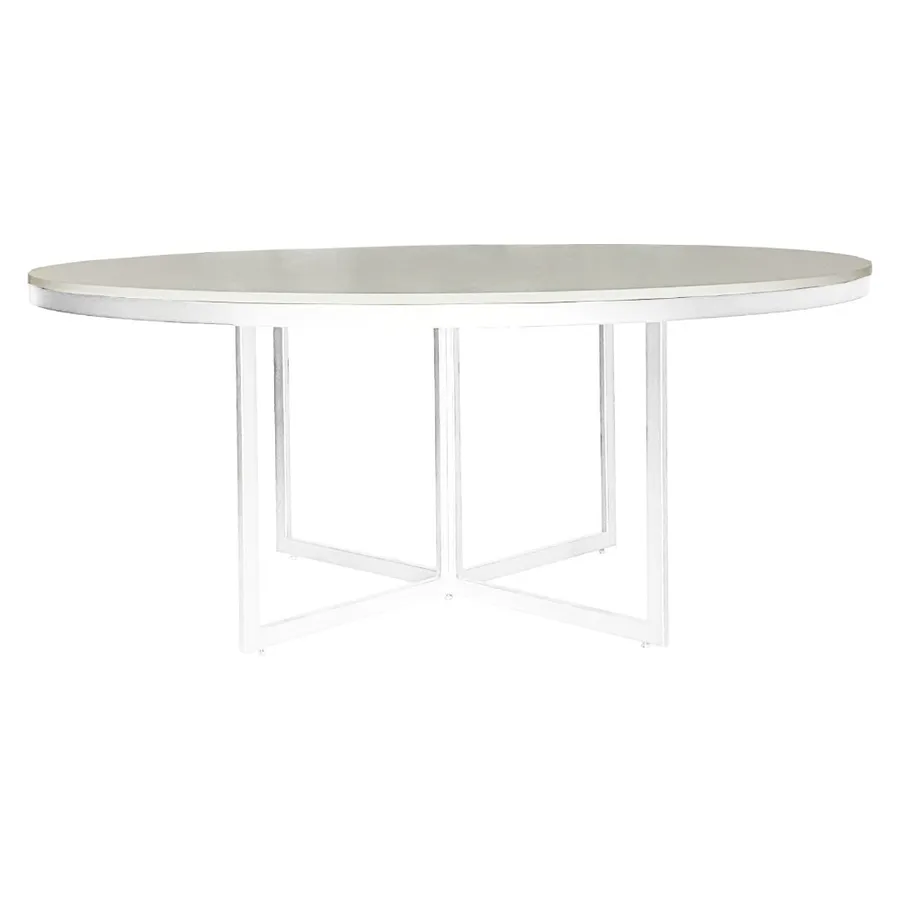 Стол Корнерс круглый, белый + перекрас металла в любой цвет - Фото миниатюра 3