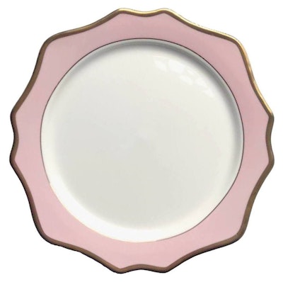 Сервировочная тарелка Анна, розовая