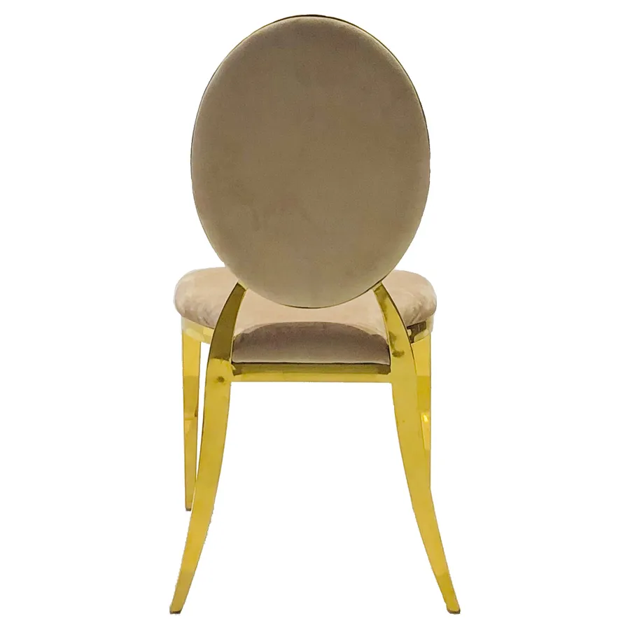 Подушки на стул Вашингтон (велюр), бежевые - Фото миниатюра 3