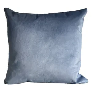 Подушка декоративная серо-голубая