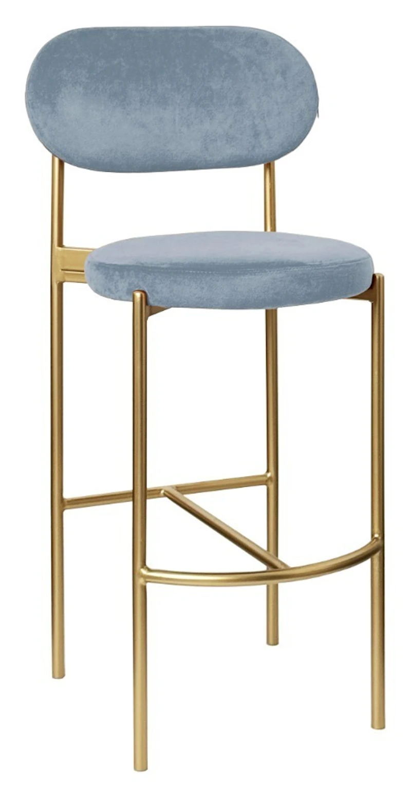 Стул барный Модерн Комфи серо-голубой (любой цвет каркаса)
