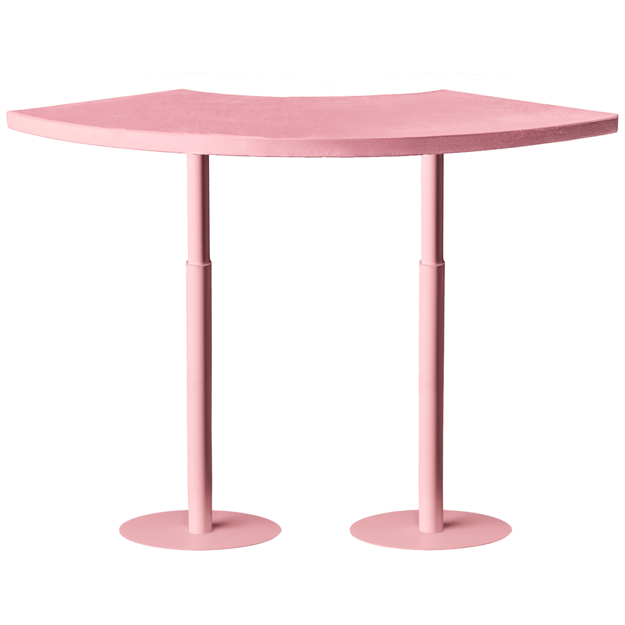 Стол коктейльный Твист Змейка С, Розовая помада + Куколка (телескопические ноги) - Фото миниатюра 1