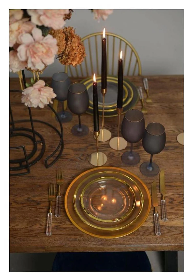 Сет порционных тарелок Париж Золото С и М