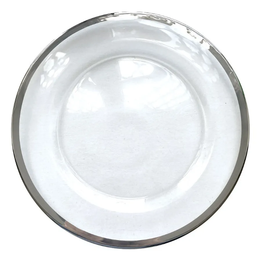 Сервировочная тарелка Париж Серебро - Фото миниатюра 1