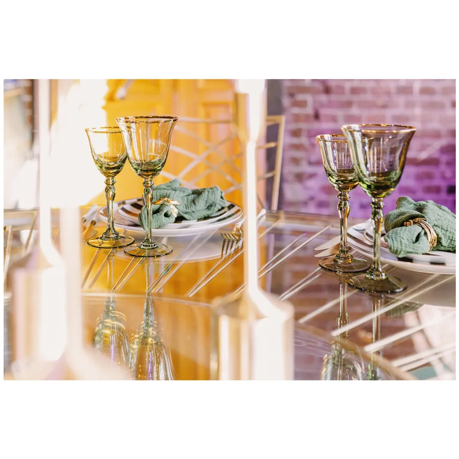 Сет бокалов Хлоэ зеленый - Фото миниатюра 3