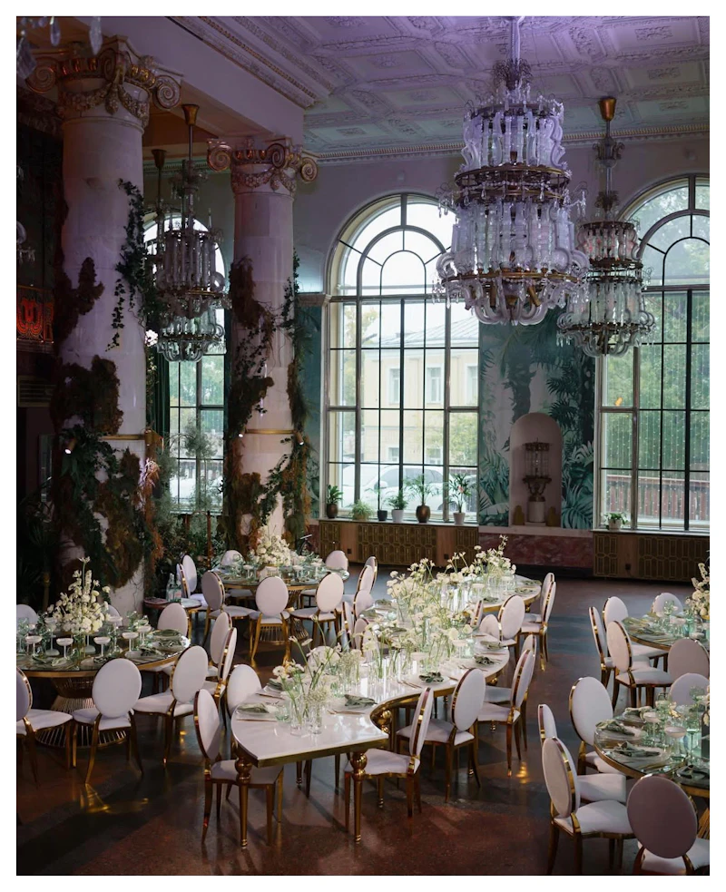 Стул Вашингтон Золото, велюр белый