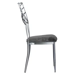Стул Хамелеон, серебряный (велюр), серый - Фото 4